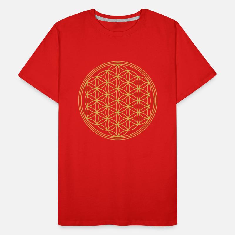 Lebensblume-uni2 Männer Premium Bio T-Shirt