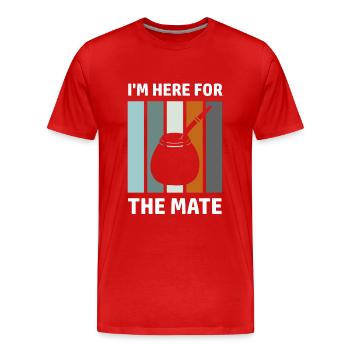 Mate Saying Amérique latine Sud-Américain Yerba - T-shirt bio Premium Homme - rouge - Devant - Damien (186cm)