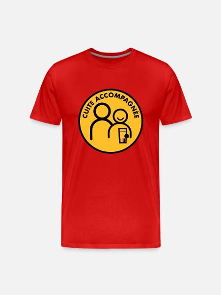 Cuite accompagnée (2c) - T-shirt bio Premium Homme - rouge