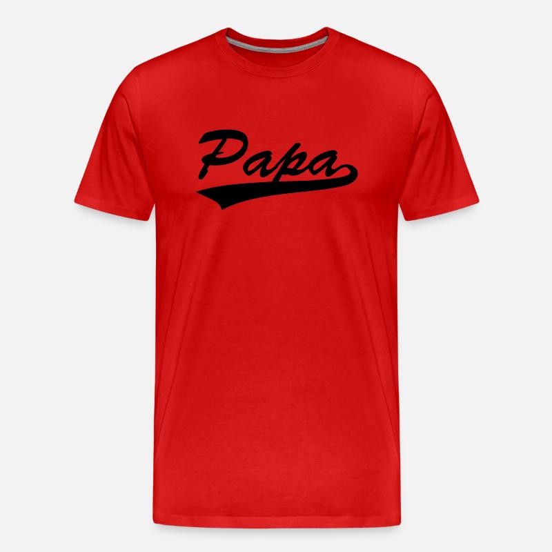 schwanger Schwangerschaft - Männer Premium Bio T-Shirt - Rot