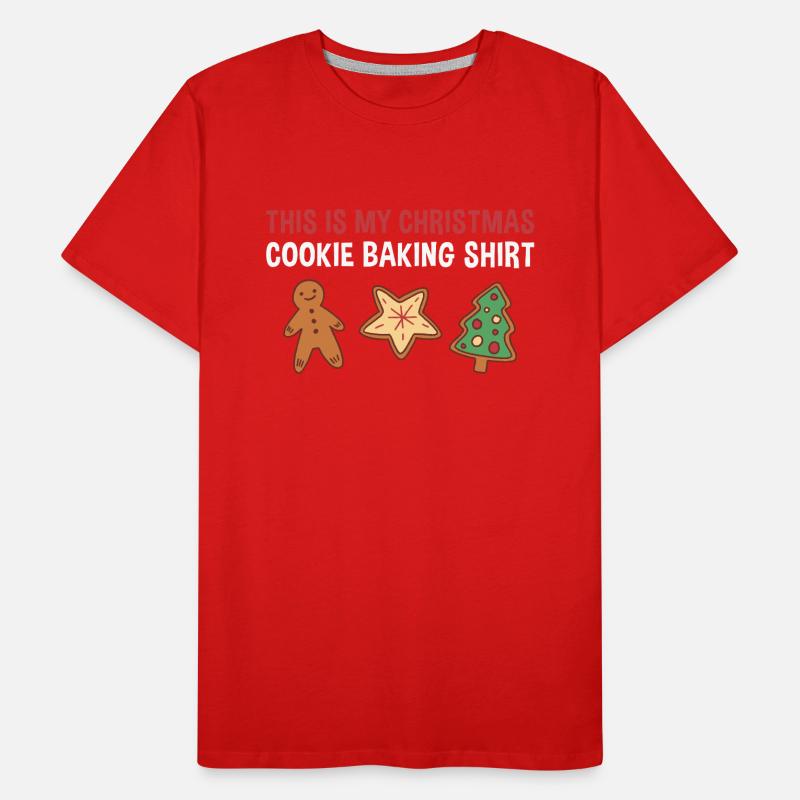 Cuisson des biscuits de Noël Cuisson des biscuits T-shirt bio Premium Homme