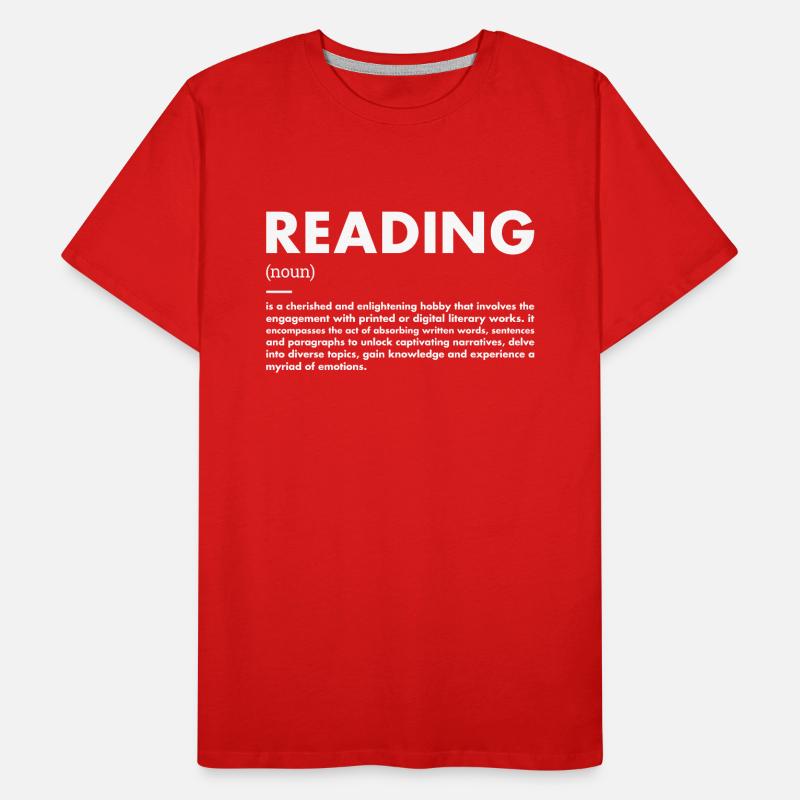 Reader Definition Reading Männer Premium Bio T-Shirt