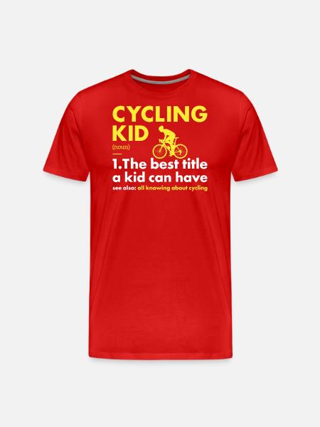 Sport Kid Cycling - Men's Premium Organic T-Shirt - red