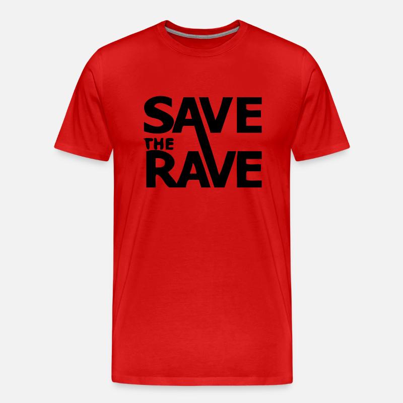 savetheravefantazia - Männer Premium Bio T-Shirt - Rot
