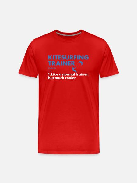 Sport Trainer Kitesurfing - Men's Premium Organic T-Shirt - red