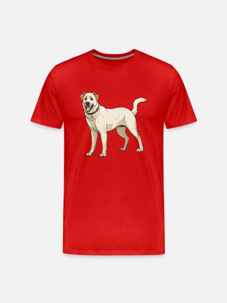 Kangal Dog - Men's Premium Organic T-Shirt - red