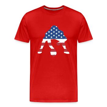 Sport Us Flag Flag Football - T-shirt bio Premium Homme - rouge - Devant - Damien (186cm)