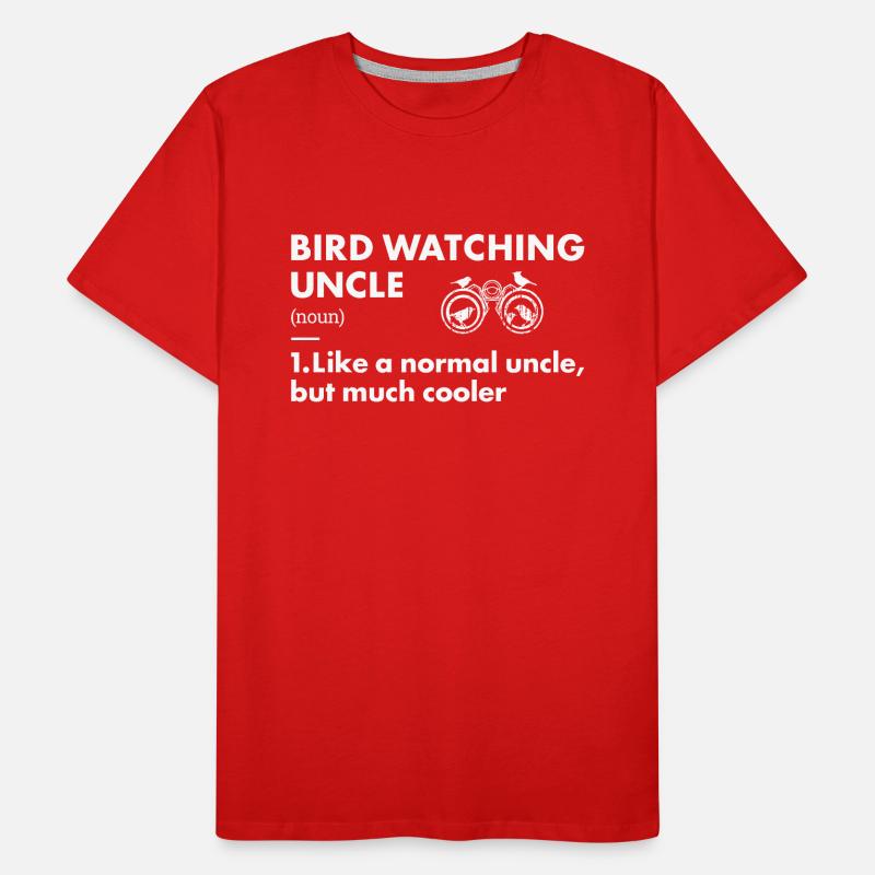 Bird Watcher Uncle Definition Bird Watching Männer Premium Bio T-Shirt
