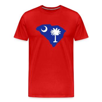 South Carolina - Men's Premium Organic T-Shirt - red - Front - Damien (186cm)