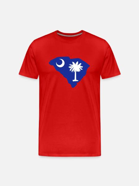 South Carolina - Men's Premium Organic T-Shirt - red