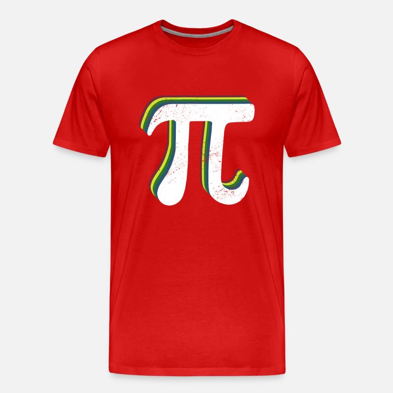 Math Pi-Symbol Pi - Männer Premium Bio T-Shirt - Rot