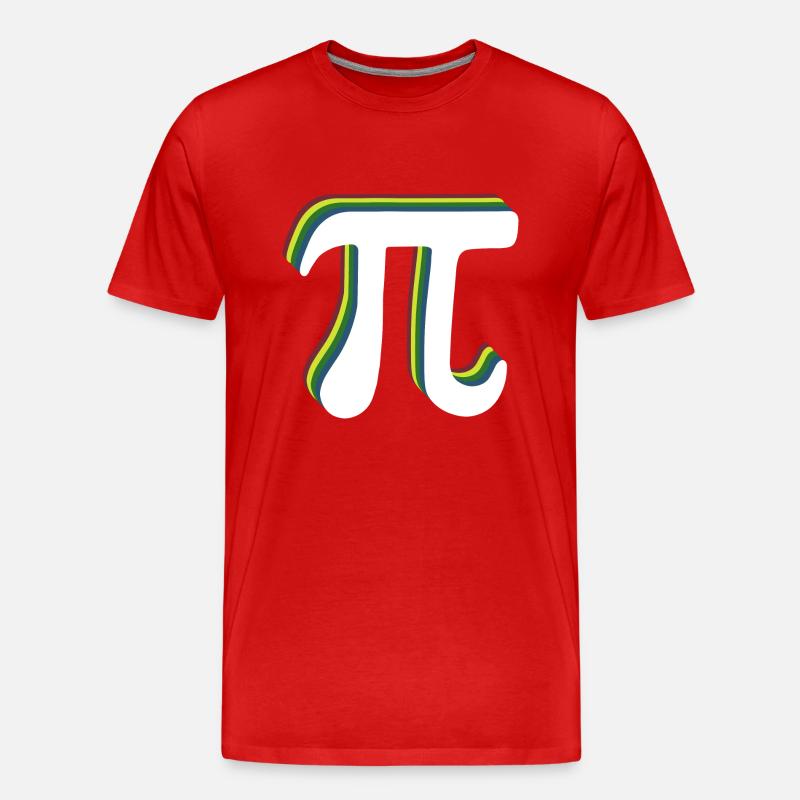 Math Pi-Symbol Pi - Männer Premium Bio T-Shirt - Rot