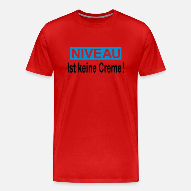 niveau - Männer Premium Bio T-Shirt - Rot