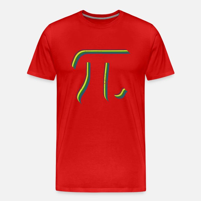 Math Pi-Symbol Pi - Männer Premium Bio T-Shirt - Rot