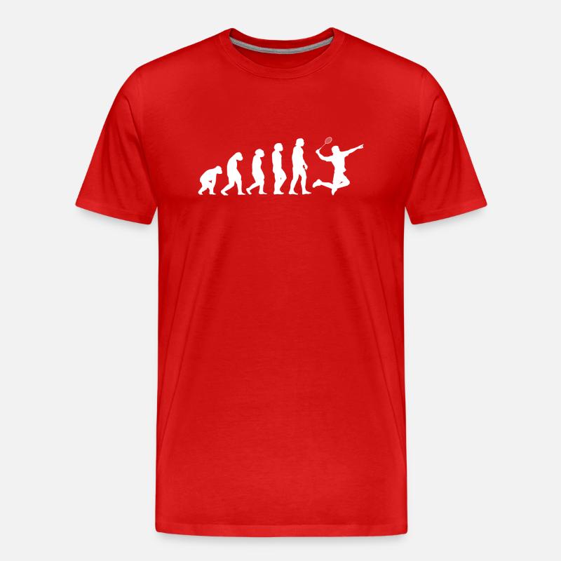 Sport Evolution Badminton - T-shirt bio Premium Homme - rouge