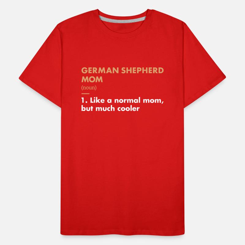 German Shepherd Mom Definition Men's Premium Organic T-Shirt