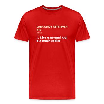 Labrador Retriever Kid Definition - Men's Premium Organic T-Shirt - red - Front - Damien (186cm)