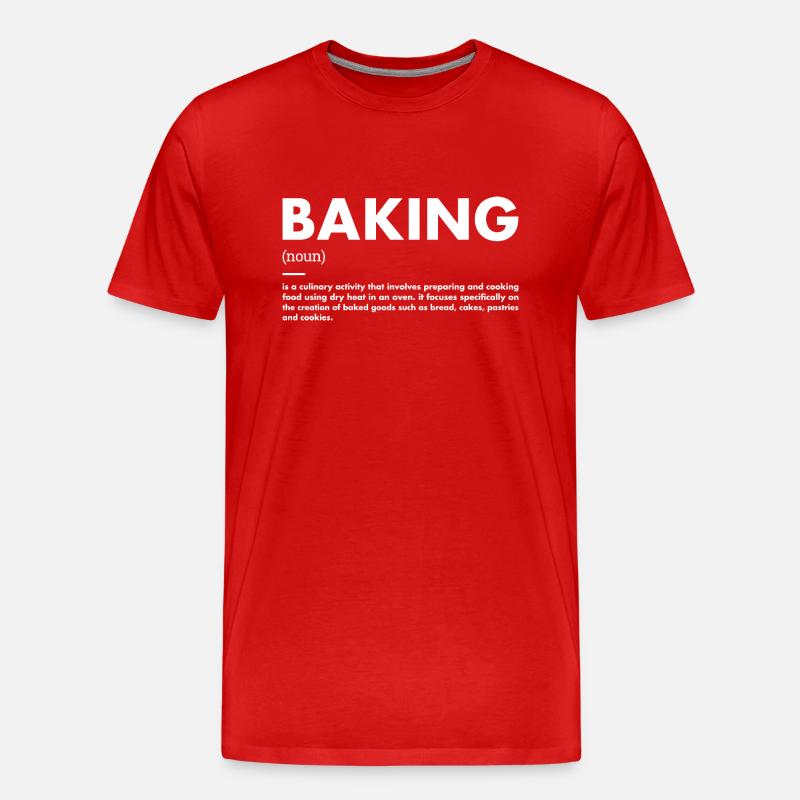 Baker Definition Baking - Männer Premium Bio T-Shirt - Rot