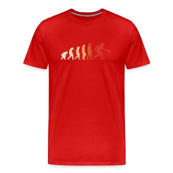 Sport Evolution Pickleball - Men's Premium Organic T-Shirt - red - Front - Damien (186cm)