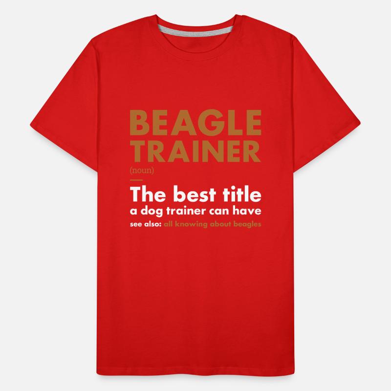 Beagle Trainer Definiton Men's Premium Organic T-Shirt
