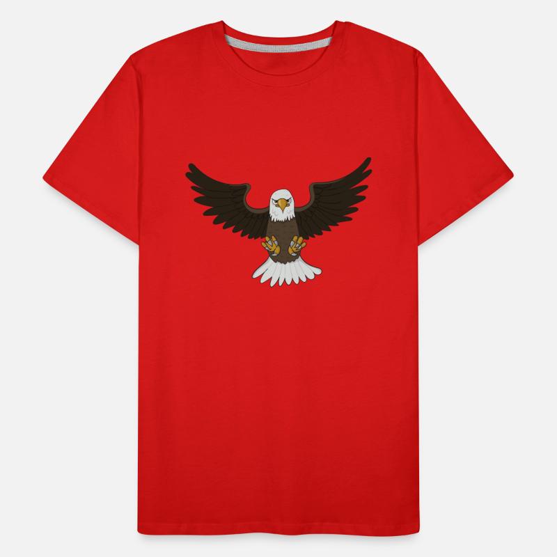 Attack Bald Eagle Men's Premium Organic T-Shirt