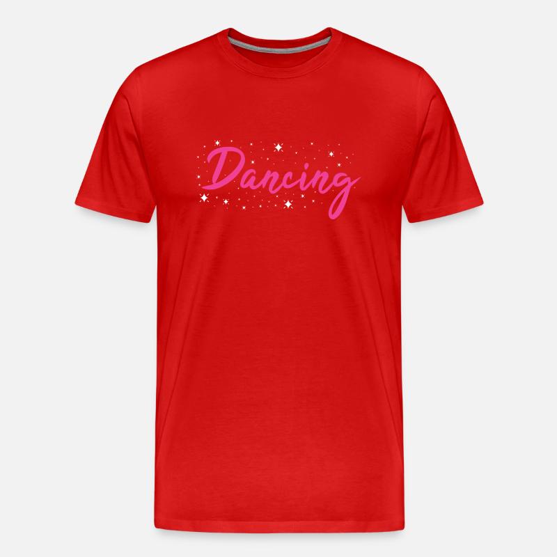 Dancer Dancing - Männer Premium Bio T-Shirt - Rot