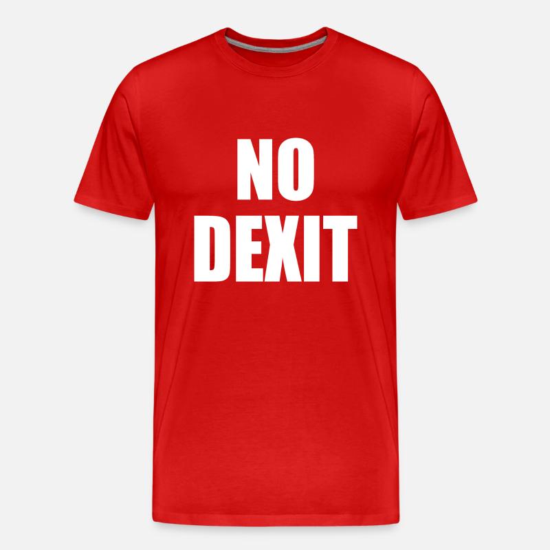 No dexit - Men's Premium Organic T-Shirt - red