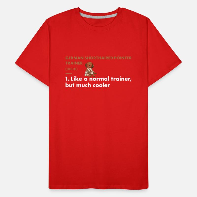 German Shorthaired Pointer Trainer Definition Men's Premium Organic T-Shirt