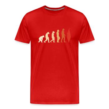 Kayaker Evolution Kayaking - Men's Premium Organic T-Shirt - red - Front - Damien (186cm)