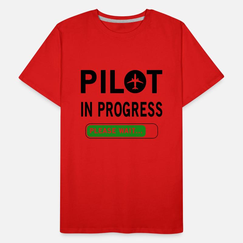 Pilot In Progress Please Wait Men's Premium Organic T-Shirt