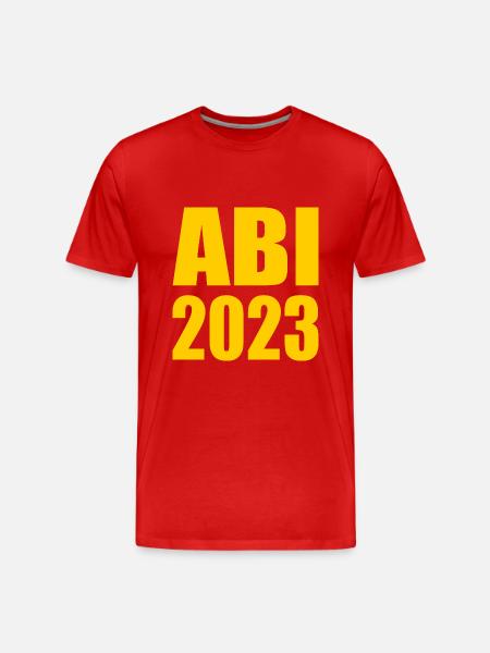 Abi 2023 - Männer Premium Bio T-Shirt - Rot