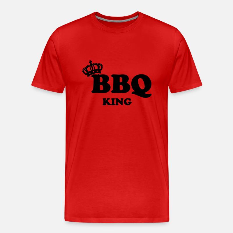 BBQ - Männer Premium Bio T-Shirt - Rot