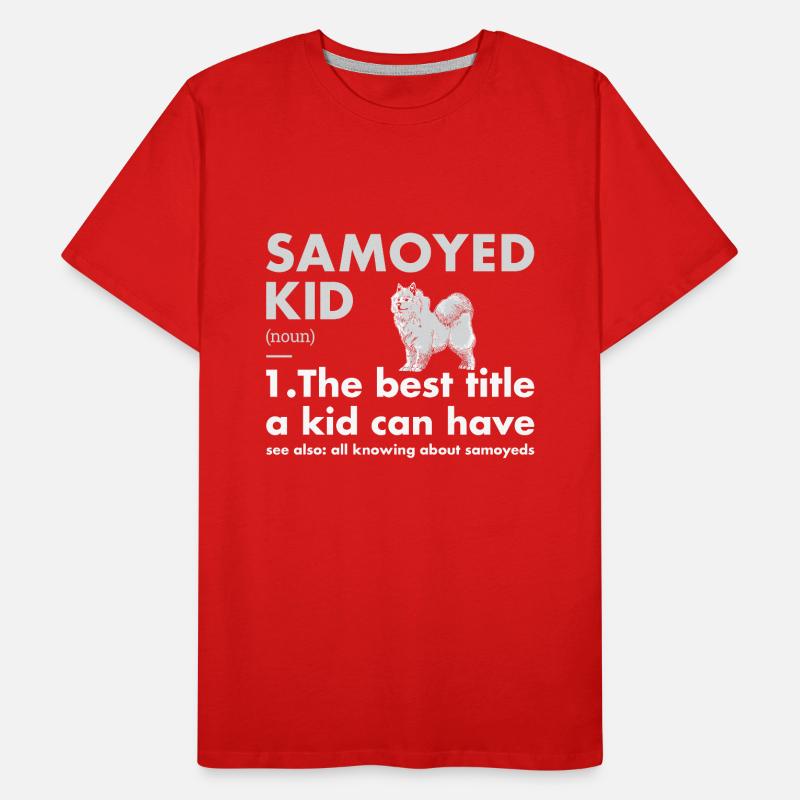 Samoyed Kid Definition Men's Premium Organic T-Shirt