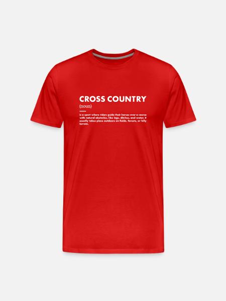 Rider Definition Cross Country - Men's Premium Organic T-Shirt - red