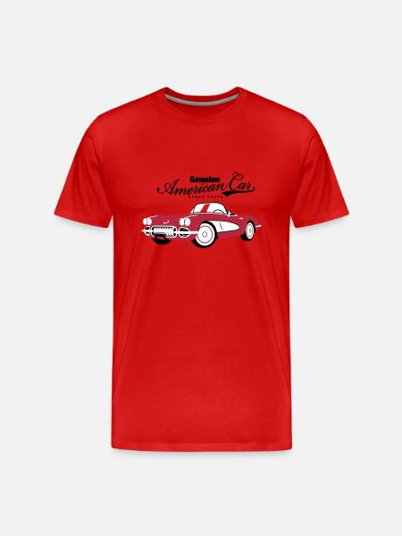 American - T-shirt bio Premium Homme - rouge