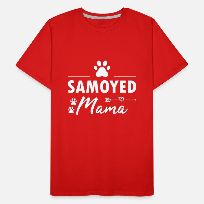 Samoyed Mama Männer Premium Bio T-Shirt