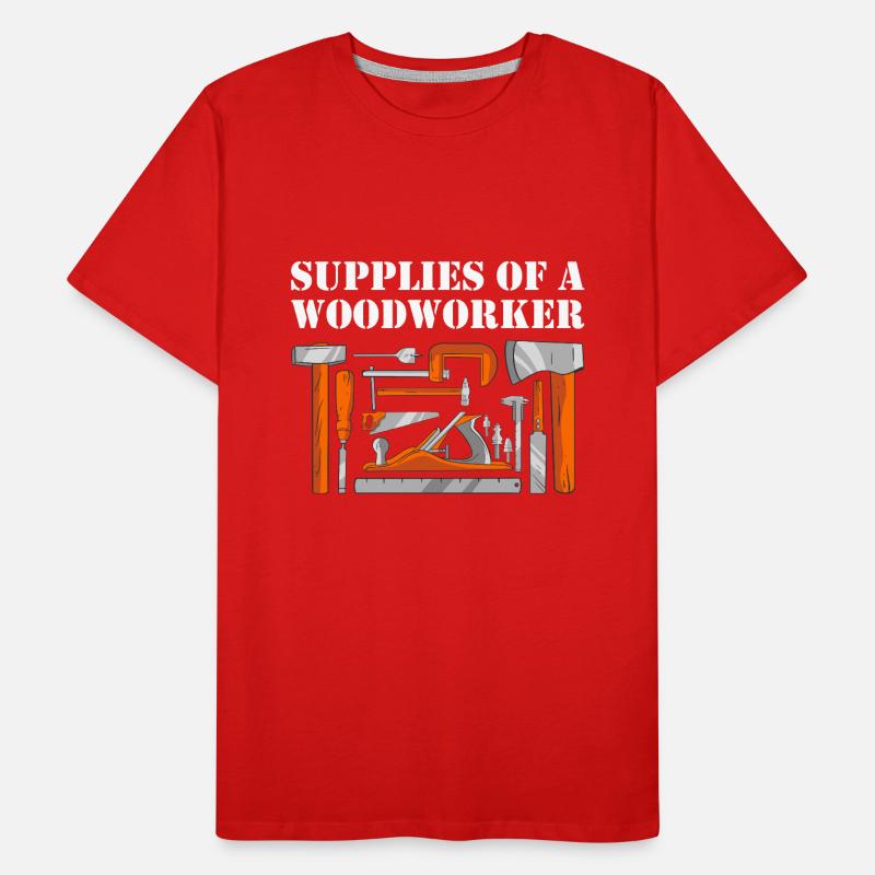Fournitures de charpentier d’un menuisier menuisier T-shirt bio Premium Homme