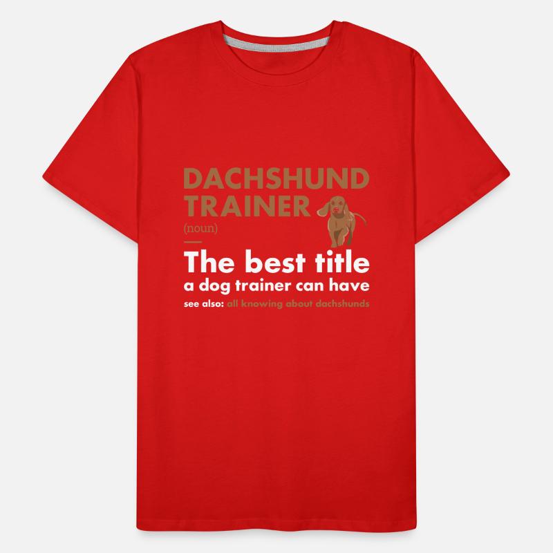 Définition du teckel Trainer T-shirt bio Premium Homme