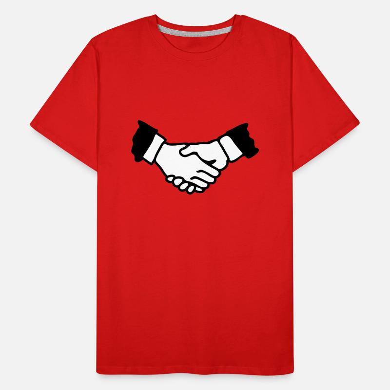 Poignée de main T-shirt bio Premium Homme