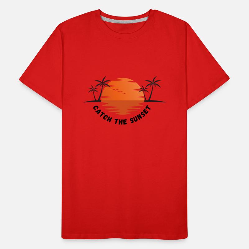 Admirez le coucher du soleil T-shirt bio Premium Homme
