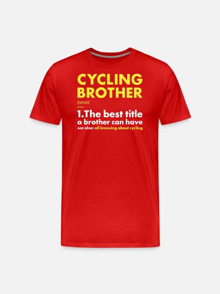 Sport Frère Cyclisme - T-shirt bio Premium Homme - rouge