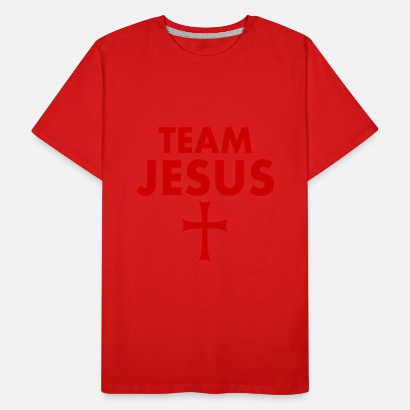 Croix de Jésus de l’équipe T-shirt bio Premium Homme