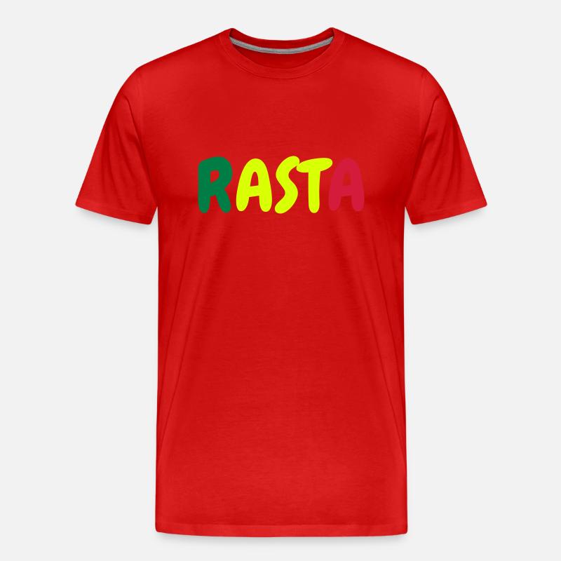 Cannabis / Drogen / Haschisch / Alkohol / Weed - Männer Premium Bio T-Shirt - Rot