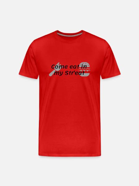 Vien manger dans ma rue - T-shirt bio Premium Homme - rouge
