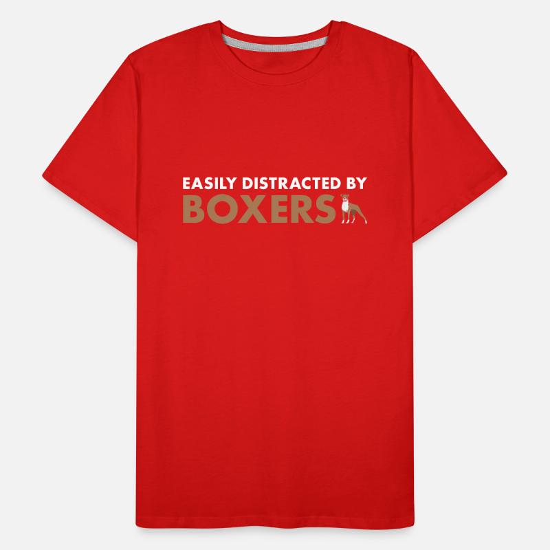 Easily Distracted By Boxer Männer Premium Bio T-Shirt