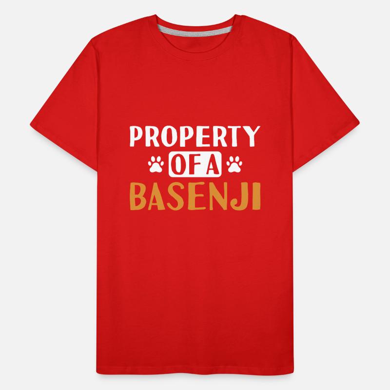 Propriété De Chien D’un Basenji T-shirt bio Premium Homme