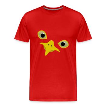 Gull - Men's Premium Organic T-Shirt - red - Front - Damien (186cm)