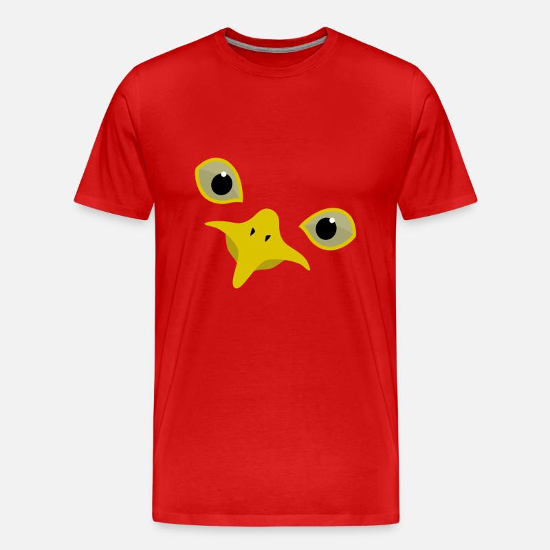 Möwe - Männer Premium Bio T-Shirt - Rot