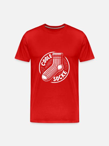 Cool sock - fun motivational design - Men's Premium Organic T-Shirt -
