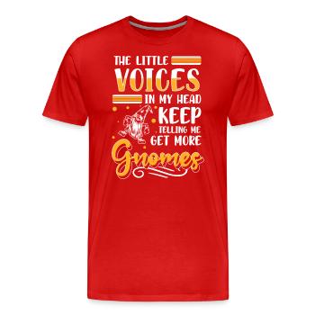 Zwerg Garten Kobold - Männer Premium Bio T-Shirt - Rot - Vorne - Damien (186cm)